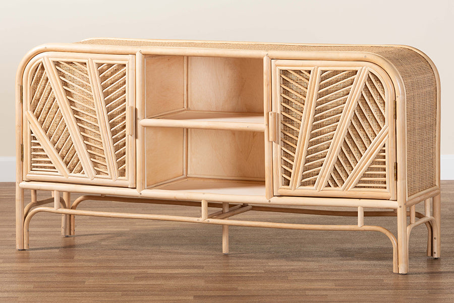 bali & pari - Carabella Storage Cabinet in Natural - WS082-Natural Rattan-Cabinet view 10