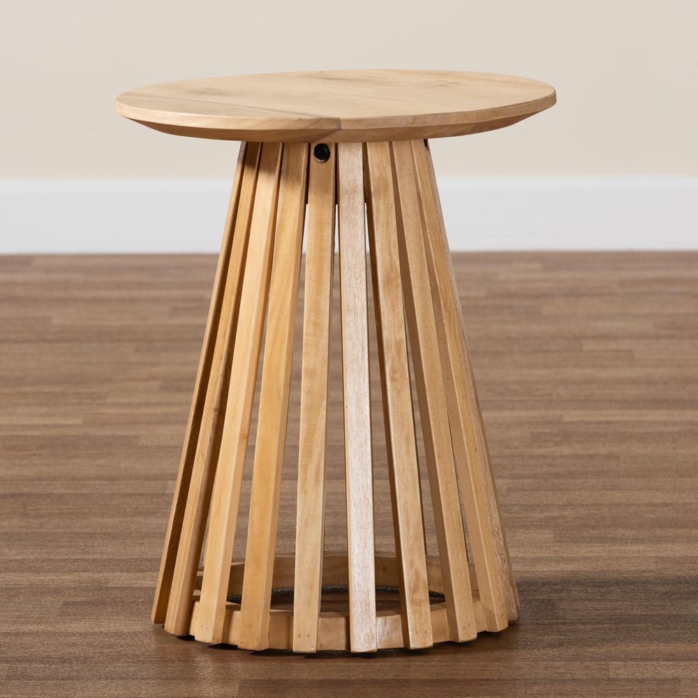 bali & pari - Caribic End Table in Natural Brown - CARIBIC-Natural Wooden-ET view 6