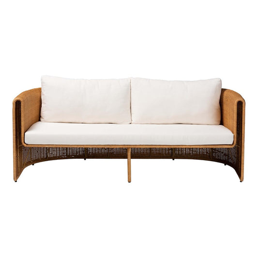 bali & pari - Carina Sofa in Light Honey - Palm-Light Honey/Rattan-Cushioned-Sofa view 2