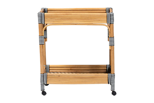 bali & pari - Carmine Cart - Carmine-Natural Rattan-Cart view 2