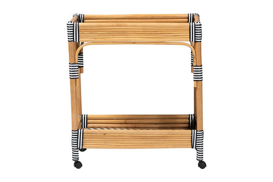 bali & pari - Carmine Cart - Carmine-Natural Rattan-Cart view 2