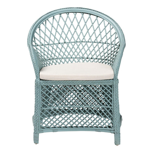 bali & pari - Casilda Chair in Pastel Cyan - RCN 012-Light Blue Rattan-AC view 2