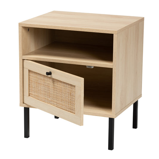 bali & pari - Caterina End Table in Natural Brown/Black - WES-2101-Natural/Black-ET view 2