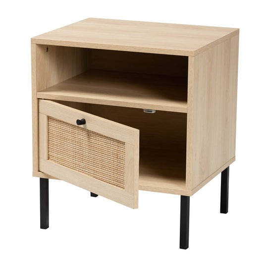 bali & pari - Caterina End Table in Natural Brown/Black - WES-2101-Natural/Black-ET view 2