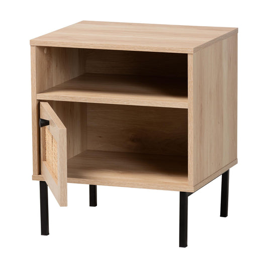 bali & pari - Caterina End Table in Natural Brown/Black - WES-2101-Natural/Black-ET view 2