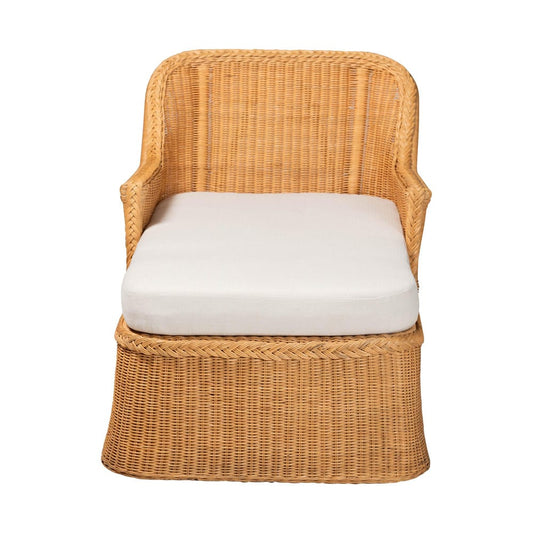 bali & pari - CesarChaise in Light Honey - Cesar-Light Honey/Rattan-Cushion-Lounger view 2