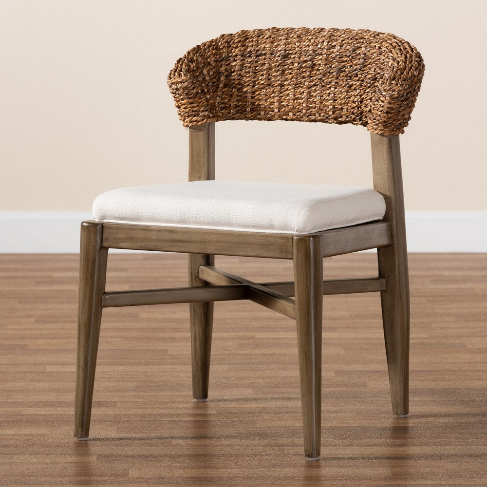 bali & pari - Chloe Dining Chair in White/Natural Brown/Walnut Brown - Chloe-Mahogany-DC view 9
