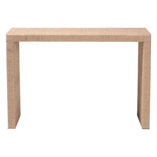 bali & pari - Colandra Console Table in Natural Brown - F232-FT17-Seagrass-Console Table view 2