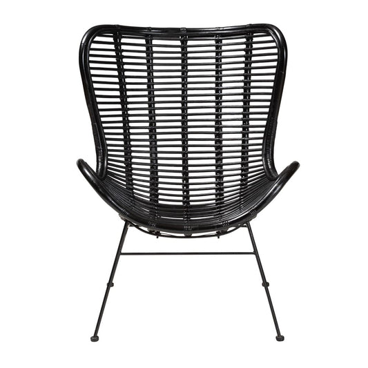 bali & pari - Colorado Chair in Black - Colorado-Black/Rattan-CC view 2