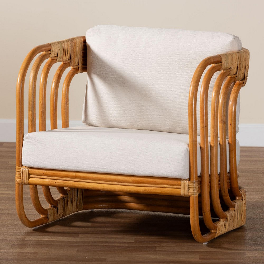 bali & pari - Corsa Arm Chair in Light honey/White - DCWH0020-Biru Natural Rattan-CC view 9