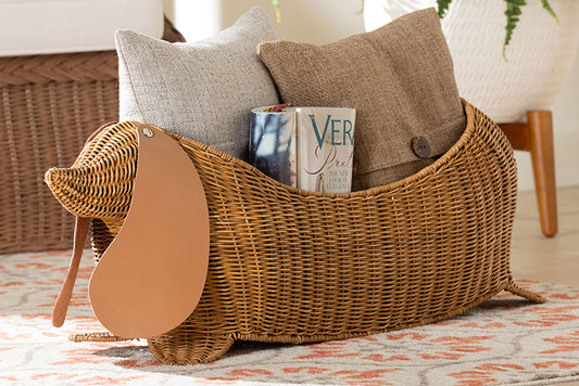 bali & pari - Daffodil Basket - Dachs-Light Honey Rattan-Basket view 2