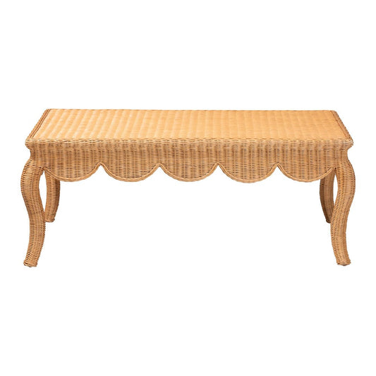 bali & pari - Deborah Coffee Table in Light Honey - Debora-Light Honey Rattan-Coffee Table view 2