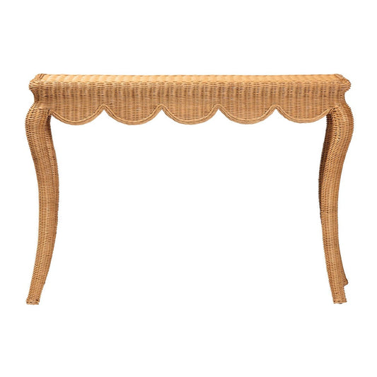 bali & pari - Deborah Console Table in Light Honey - Debora-Light Honey Rattan-Console Table view 2