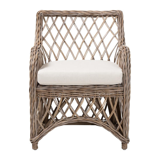 bali & pari - Debra Arm Chair in Kubu Grey - LCF-0002-Debra-Kubu Grey Rattan Cushion-CC view 2
