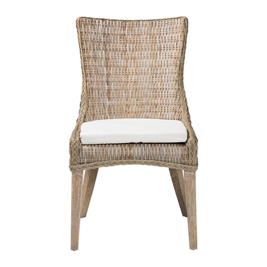 bali & pari - Derris Dining Chair in Greywashed - MD-39817-KB Derris-Grey Natural Rattan-DC view 2