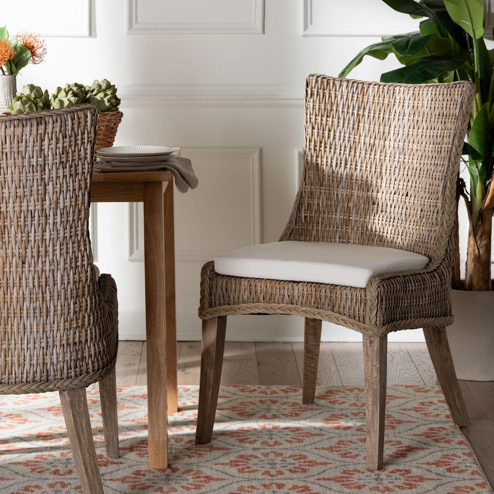 bali & pari - Derris Dining Chair in Greywashed - MD-39817-KB Derris-Grey Natural Rattan-DC view 8