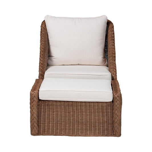 bali & pari - Derris Living Room Set in Peanut Brown - Derris-Peanut Brown/Rattan-2pc Chair/FS Set view 2