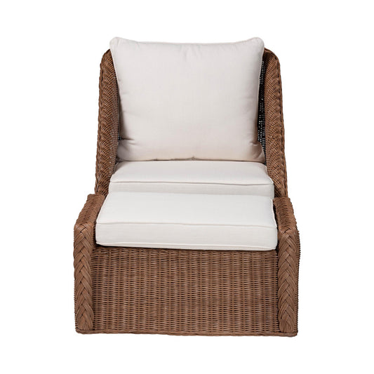 bali & pari - Derris Living Room Set in Peanut Brown - Derris-Peanut Brown/Rattan-2pc Chair/FS Set view 2