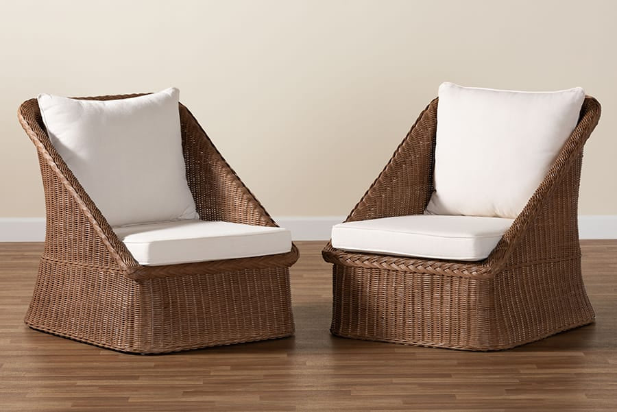 bali & pari - Derris Set of 2 Chairs in Peanut Brown - Derris-Peanut Brown/Rattan-CC-2pc Chair Set view 10