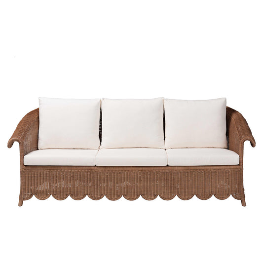 bali & pari - Detta Sofa in Peanut Brown - Detta-Peanut Brown-Rattan-Cushion-Sofa view 2