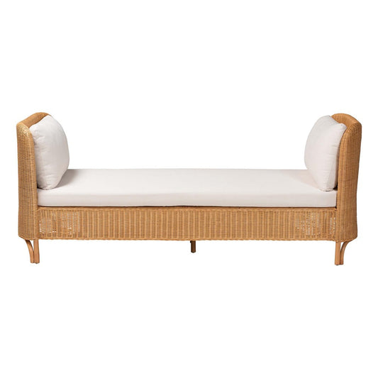 bali & pari - Diva Daybed in Natural Rattan - Diva-Light Honey Rattan/Cushioned-Daybed view 2