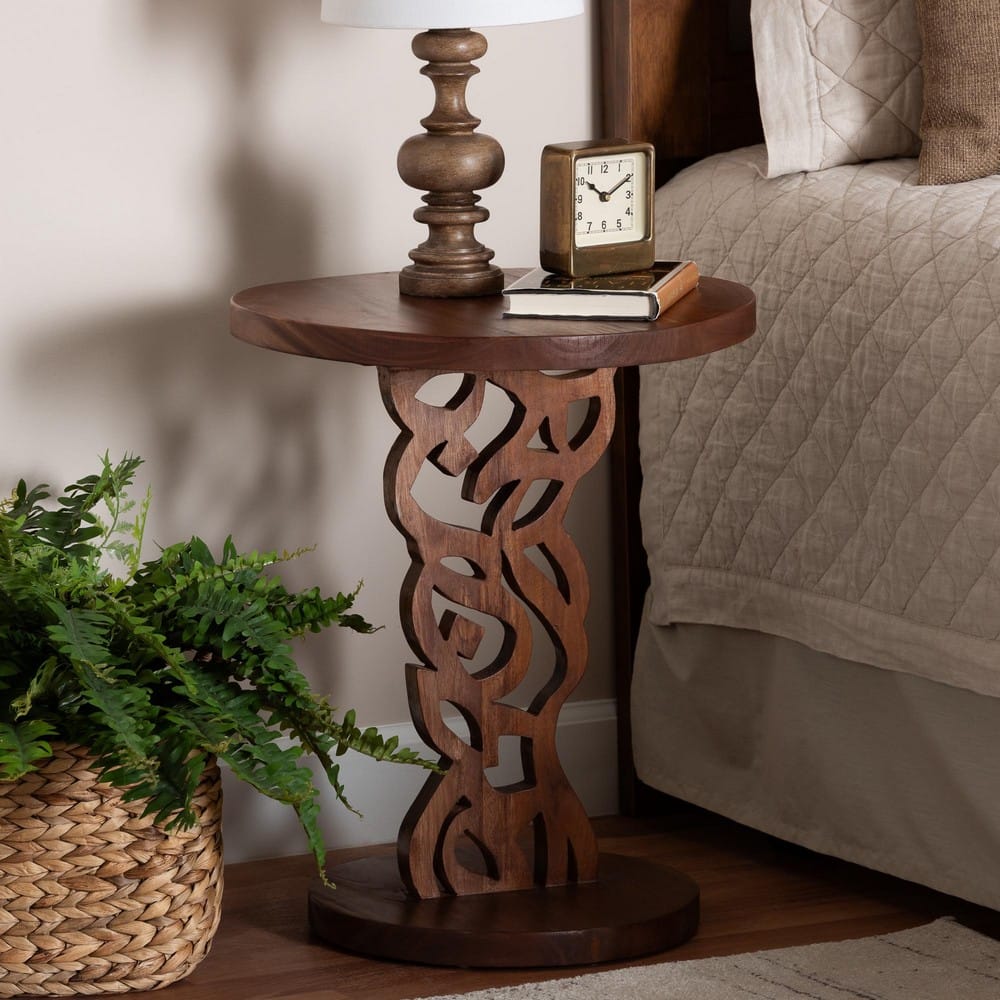 bali & pari - Donna Nightstand in Mahogany Brown - Donna-Light Brown Wooden-NS-Boxed view 7