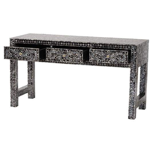 bali & pari - Elara Console Table in Mosaic Black/White - F242-FT16-Console Table view 2