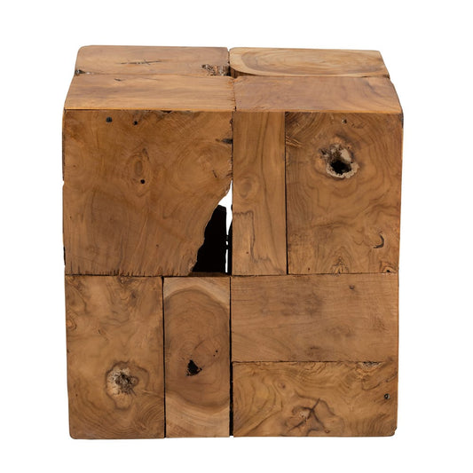 bali & pari - Eldora End Table in Natural Brown - 12738-Teak-ET view 2