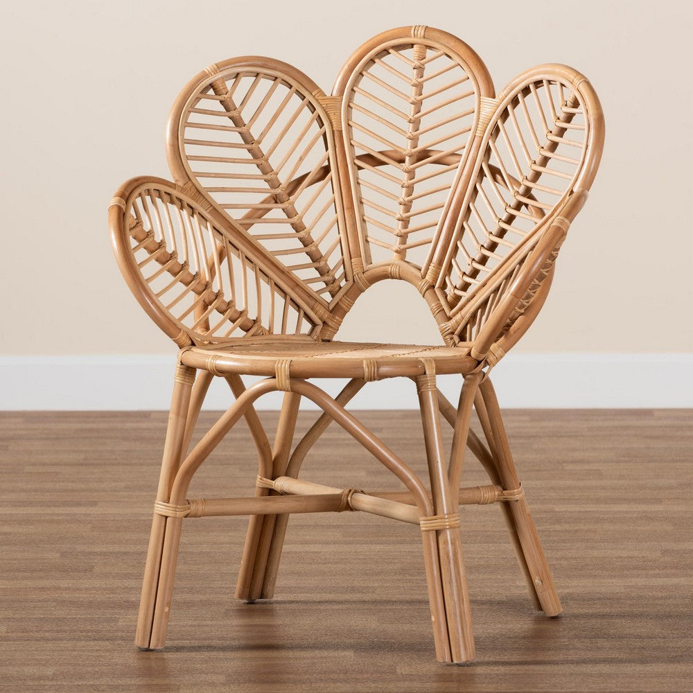 bali & pari - Eliava Chair in Natural Brown - Flower-Natural-AC view 9