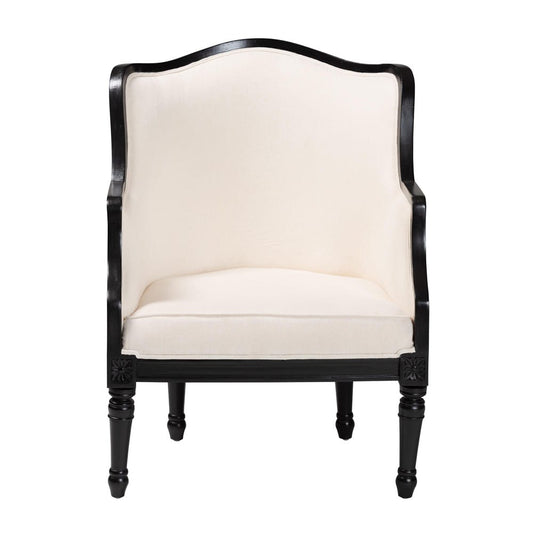 bali & pari - Elizette Chair in Beige/Black - SEA689-Black wood-BM02/White-F00 view 2