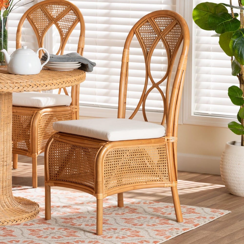 bali & pari - Elsa Dining Chair in Light Honey - Elsa-KYG-Light Honey Rattan-Cushion-DC view 8