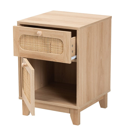 bali & pari - Elsbeth End Table in Light Brown/Natural Brown - LC22040701-Rattan-ET view 2