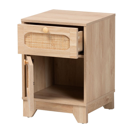 bali & pari - Elsbeth End Table in Light Brown/Natural Brown - LC22040701-Rattan-ET view 2