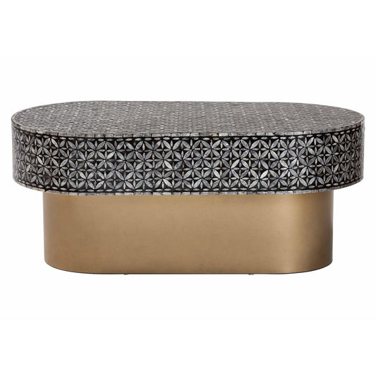 bali & pari - EmeryCoffee Table in Black/Gold - F2508-FT2-Capiz-CT view 2