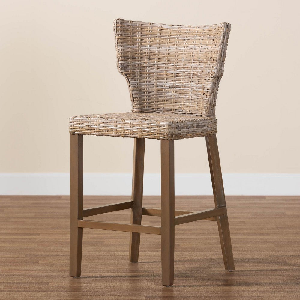 bali & pari - Enver Counter Stool in Kubu Grey/Rustic Taupe - Enver-Grey Natural-CS view 9