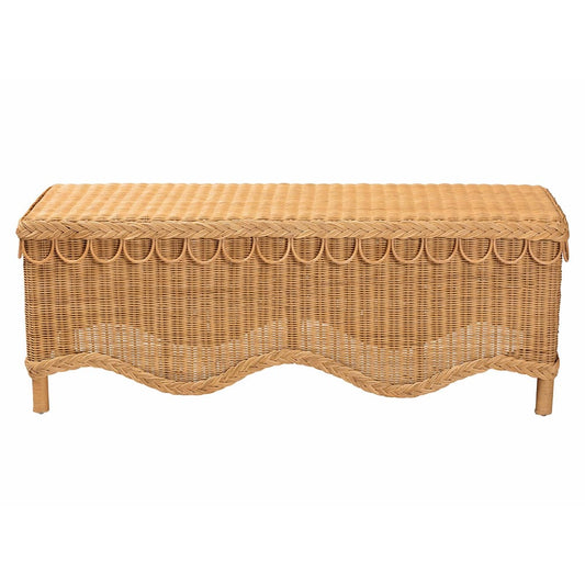 bali & pari - Erla Bench in Light Honey - Indiana-Light Honey Rattan-Bench view 2