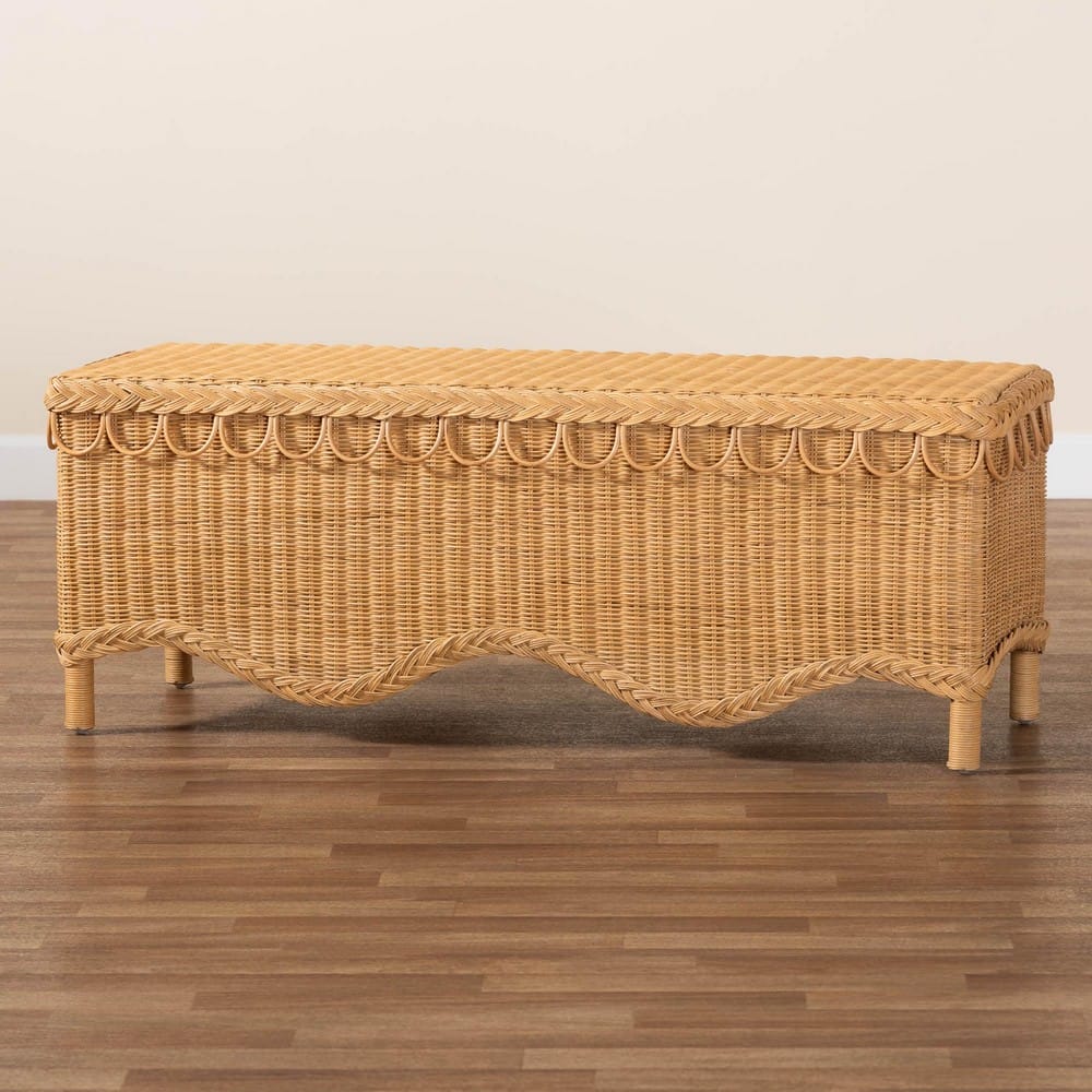 bali & pari - Erla Bench in Light Honey - Indiana-Light Honey Rattan-Bench view 8