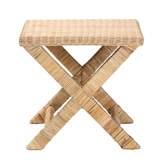 bali & pari - Farica Bench in Natural Brown - DC9050-Rattan-Bench view 2