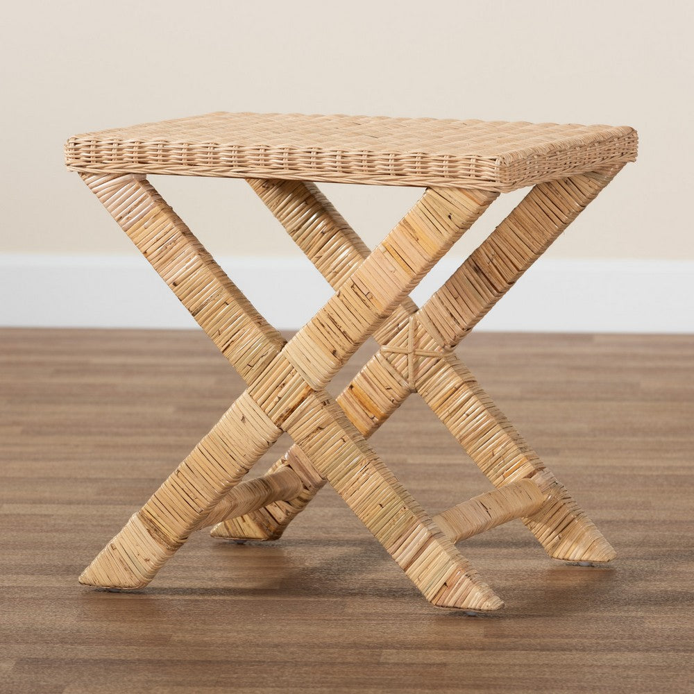 bali & pari - Farica Bench in Natural Brown - DC9050-Rattan-Bench view 8