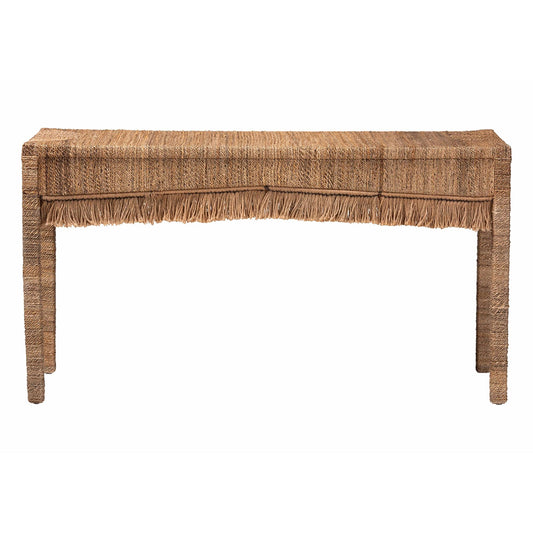 bali & pari - FionaConsole Table in Natural Brown - Fiona-Light Brown Wooden-Console Table view 2