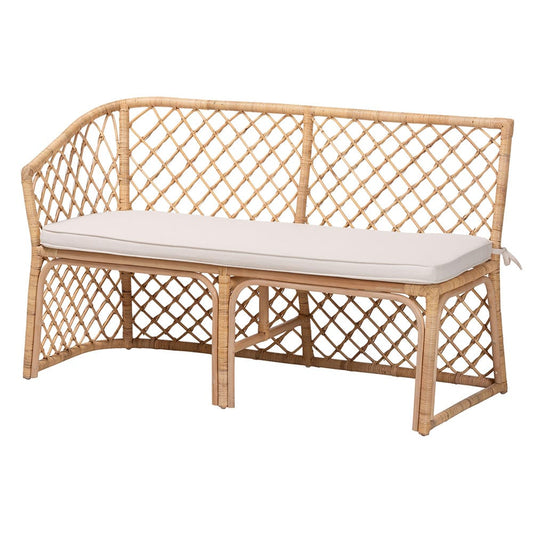 bali & pari - Frayne Dining Set in Light Honey - Aysi/Palm Short-3PC Dining Set view 2