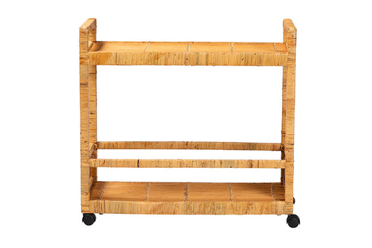 bali & pari - Genet Cart - DCWH10014-Rous-Natural Rattan-Cart view 2