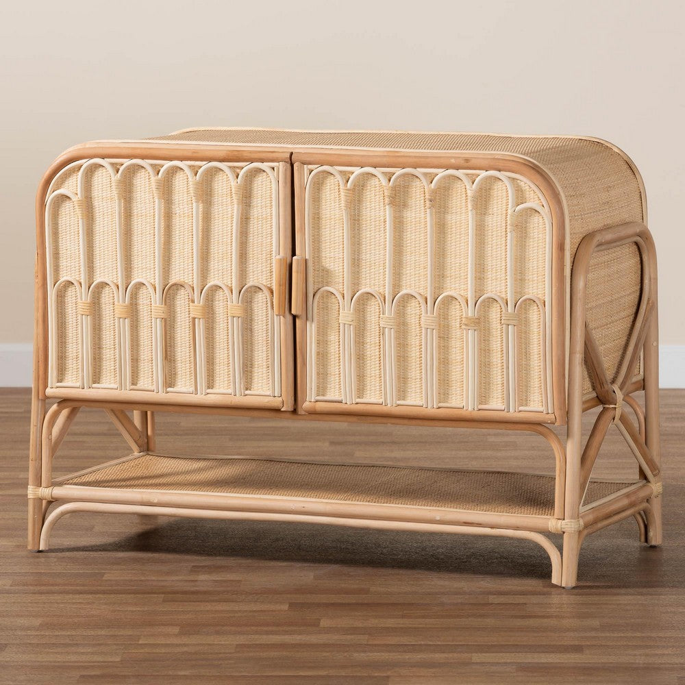bali & pari - Gitano Storage Cabinet in Natural - WS085-B-Natural Rattan-Cabinet view 9