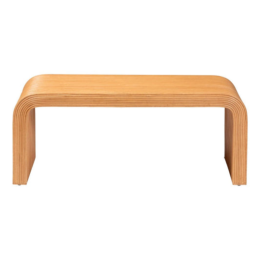 bali & pari - Guevara Coffee Table in Light Honey - Waterfall-Light Honey-Rattan-CT view 2