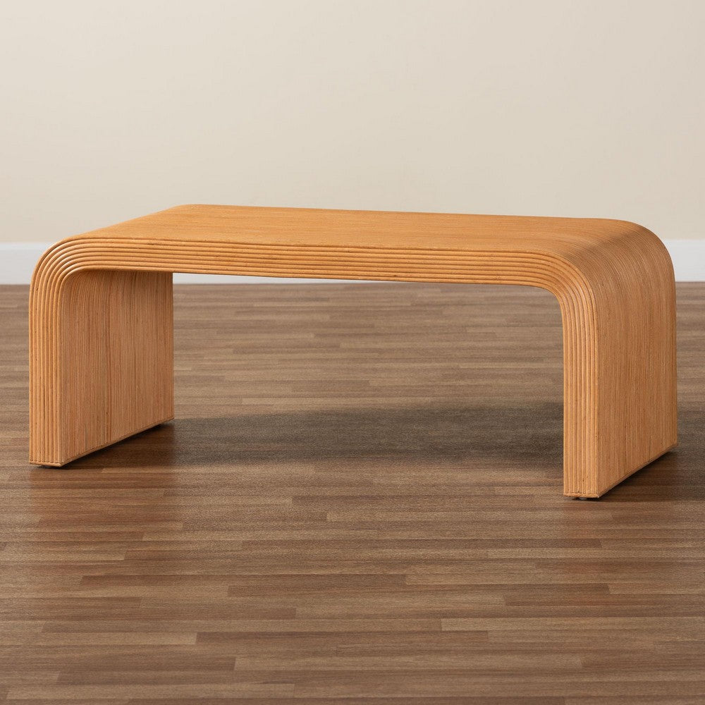 bali & pari - Guevara Coffee Table in Light Honey - Waterfall-Light Honey-Rattan-CT view 7