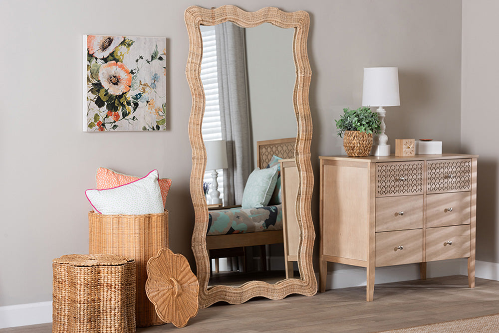 bali & pari - Hasana Mirror - WS242-Natural-Rattan-Mirror view 4