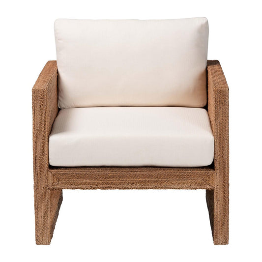 bali & pari - Helina Arm Chair in Bleached Light Brown - Helina-Bleached Light Brown-CC view 2