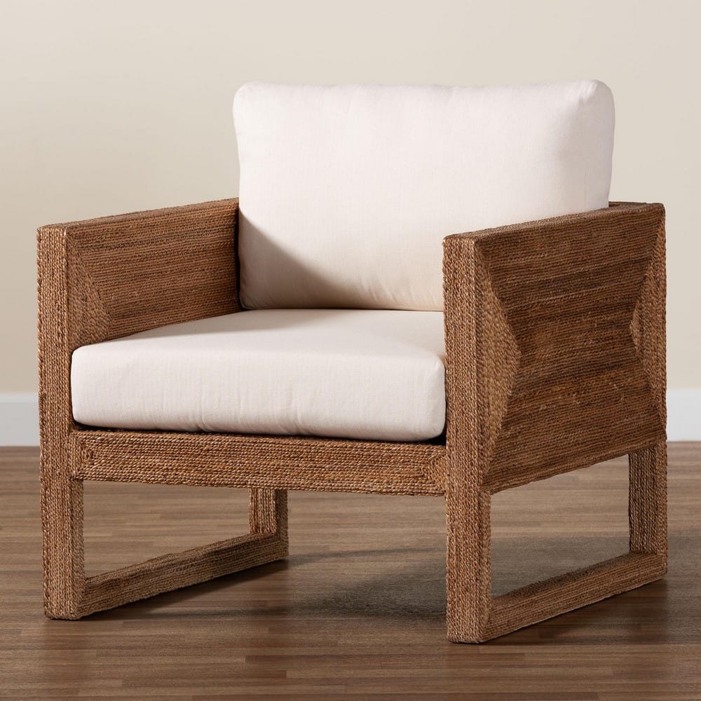 bali & pari - Helina Arm Chair in Bleached Light Brown - Helina-Bleached Light Brown-CC view 9