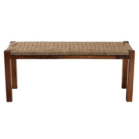 bali & pari - Hermes Bench in Walnut Brown - DC9052-Seagrass-Bench view 2