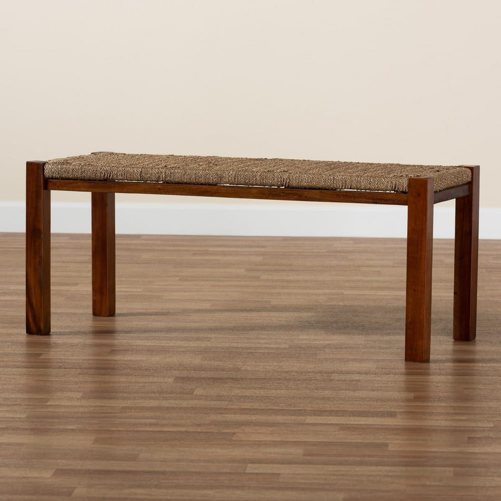 bali & pari - Hermes Bench in Walnut Brown - DC9052-Seagrass-Bench view 7